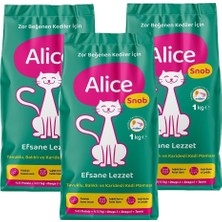 Alice Snob Seçici Zor Beğenenler Için Kedi Maması 1 kg x 3 Adet