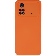 Nettech Xiaomi Poco M4 Pro Uyumlu Nano Arka Koruma Kılıf - Turuncu