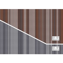 Wandstoff DW 054-1 2024 KAHVERENGİ Kalın Şeritli  Düz Desenli Tekstil Tabanlı  Duvar Kağıdı