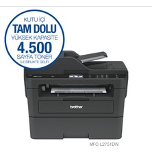 Brother MFC-L2751DW Fotokopi + Tarayıcı + Fax Lazer Yazıcı