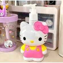 Syn İletişim Hello Kitty Sanrio Kawai Kore Sıvı Sabunluk Şampuan Şişesi Dezenfektan Duş Jeli Kutusu 500 ml