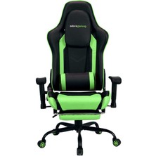 adore mobilya Adore Gaming Combo Profesyonel Oyuncu ve Çalışma Koltuğu-Siyah-Yeşil 71X130-139,5X58 cm (Gxyxd)