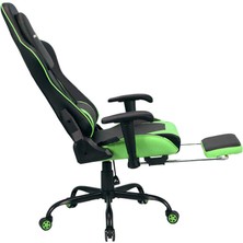 adore mobilya Adore Gaming Combo Profesyonel Oyuncu ve Çalışma Koltuğu-Siyah-Yeşil 71X130-139,5X58 cm (Gxyxd)