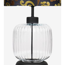 Minimal Intense Transparent Black Cam Abajur