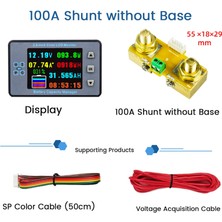 Blueleskyy VA9810 2.4 Inç Gerilim ÖLÇER+100A Yönlendirici+Kutu Kulometre Monitörü (Yurt Dışından)