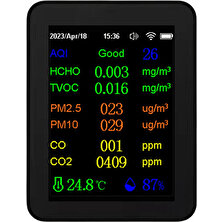 Blueleskyy 12'si 1 Arada Hava Kalitesi Monitörü Co2 Monitörü, Siyah (Yurt Dışından)