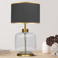 Minimal Intense Transparent Gold Cam Abajur