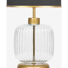 Minimal Intense Transparent Gold Cam Abajur