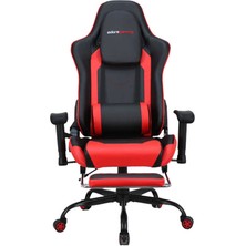 adore mobilya Adore Gaming Combo Profesyonel Oyuncu ve Çalışma Koltuğu-Siyah-Kırmızı 71X130-139,5X58 cm (Gxyxd)