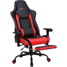 adore mobilya Adore Gaming Combo Profesyonel Oyuncu ve Çalışma Koltuğu-Siyah-Kırmızı 71X130-139,5X58 cm (Gxyxd)