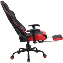 adore mobilya Adore Gaming Combo Profesyonel Oyuncu ve Çalışma Koltuğu-Siyah-Kırmızı 71X130-139,5X58 cm (Gxyxd)