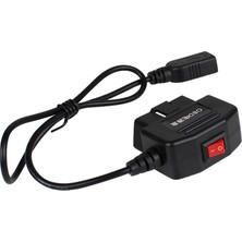 24 Saat 5V 3A USB Araç Şarj Kablosu Obd Donanım Seti (Yurt Dışından)