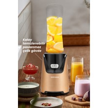 Goldmaster Lifemix Buz Kırma Özellikli Gold 2 Adet Bpa Free Tritan Şişeli Kişisel Personal Smoothie Blender