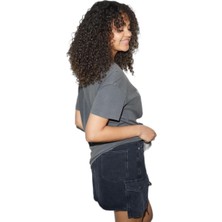 To The Moon & Sun Mickey Mouse Antrasit Oversize T-Shirt