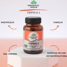 Organic India Triphala 60 Kapsül | Üç Meyve (Amalaki, Bibhitaki ve Haritaki)| 60 Cap ,480 Mg