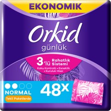 Orkid Günlük Ped Günlük Koruma Dev Ekonomi Paketi 48 Ped (Tekli Paketlerde)