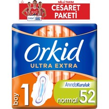 Orkid Ultra Extra Hijyenik Ped Normal 52'li Cesaret Paketi