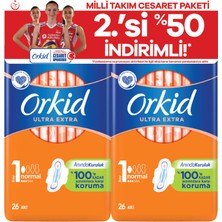 Orkid Ultra Extra Hijyenik Ped Normal 52'li Cesaret Paketi