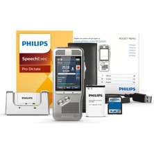 Philips DPM-8000 Cradle ve Speechexec Pro Yazılımlı Profesyonel Dijital Not Alıcısı