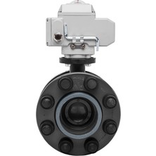 Unox Ø250 220V Ac Elektrik Aktüatörlü U-Pvctakım  Kelebek Vana Su Için