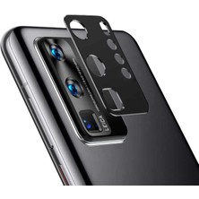 Forzacase Huawei P40 Pro ile Uyumlu Kamera Lens Koruma Halkası Siyah - FC377