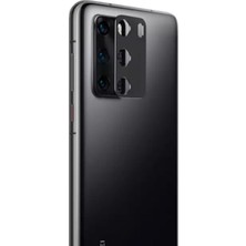 Forzacase Huawei P40 ile Uyumlu Kamera Lens Koruma Halkası Siyah - FC377