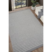 Eliz Home Gri Yumuşak Dokulu Halı Kilim Salon Mutfak Koridor Yolluk Dokuma Makine Halısı 0011