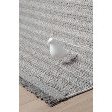 Eliz Home Gri Yumuşak Dokulu Halı Kilim Salon Mutfak Koridor Yolluk Dokuma Makine Halısı 0011