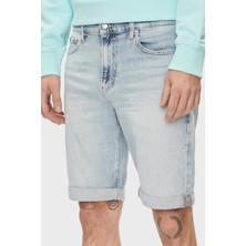 Calvin Klein Streç Pamuklu Slim Fit Denim Short J30J3248711AA Erkek Short J30J324871 1AA