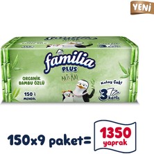 Familia Plus Natural Çek Al Mendil 150LI (9 Paket x 150 Yaprak)