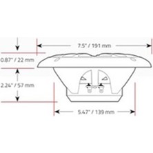 Boss Audio Systems MR6W Marin Hoparlör 165MM