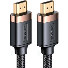 Sipariş Vakti Usams SJ529 HDMI To HDMI 2.0 Kablo 4K Hd Örgü Altın Uç Siyah 3mt