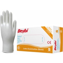 Beybi Lateks Pudralı Muayene Eldiveni MDR - Koli (20 Paket)