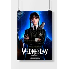 Poster City Wednesday Dizi-Film Posteri - Çerçevesiz Parlak Fotoğraf Kağıdı