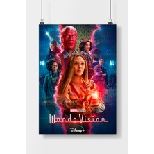 Poster City Wanda Vision Dizi-Film Posteri - Çerçevesiz Parlak Fotoğraf Kağıdı