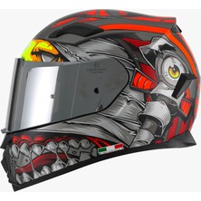 Sway 820 Venom Ayna Vizör Desenli Full Face Kask