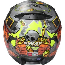 Sway 820 Badboy Ayna Vizör Desenli Full Face Kask