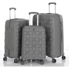 Mçs Kırılmaz Polipropilen 3'lü Valiz Seti Büyük & Orta & Kabin Gri V376