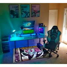 Get Carpet Yıkanabilir Kaymaz Taban Nostaljik Pokemon Desenli Çocuk Genç Odası Oyuncu Halısı