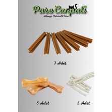 Purecanpati Natural Pres Kemik,beyaz Burgu Kemik ve Dental Sticks