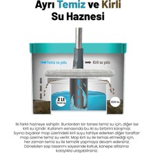 Vienev Çift Tanklı Kirli - Temiz Su Hazneli Mop Seti