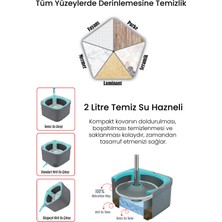 Vienev Çift Tanklı Kirli - Temiz Su Hazneli Mop Seti