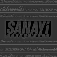 Sticker World Sanayi Performance Oto Stıcker 17*6 cm