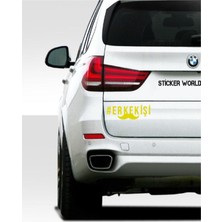 Sticker World Erkekişi Sticker Sarı 14*4 cm
