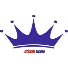 Sticker World Taç Sticker 15*7 cm Lacivert