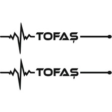 Sticker World Tofaş Nabız Sticker 20 cm 2 Adet