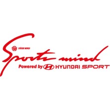 Sticker World Hyundaı Kırmızı Sportmind Sticker