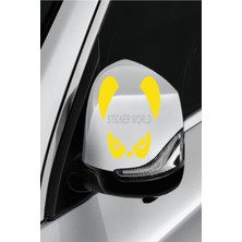 Sticker World Panda Ayna Sticker