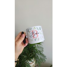 Happy Mountains Isme Özel Kişiye Özel Porselen Özgün Tasarımlı T Kupa Bardak Latte Fincanı