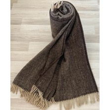 Gençev Home %100 Saf Yün Scotch Dizlik - Tv Battaniye 130X170 Yün Battaniye - % 100 Saf Yün - Wool